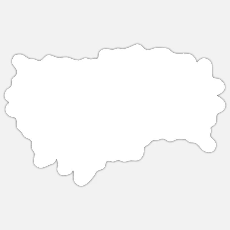 Montserrat - Sticker taille S (10 x 10 cm) - blanc mat