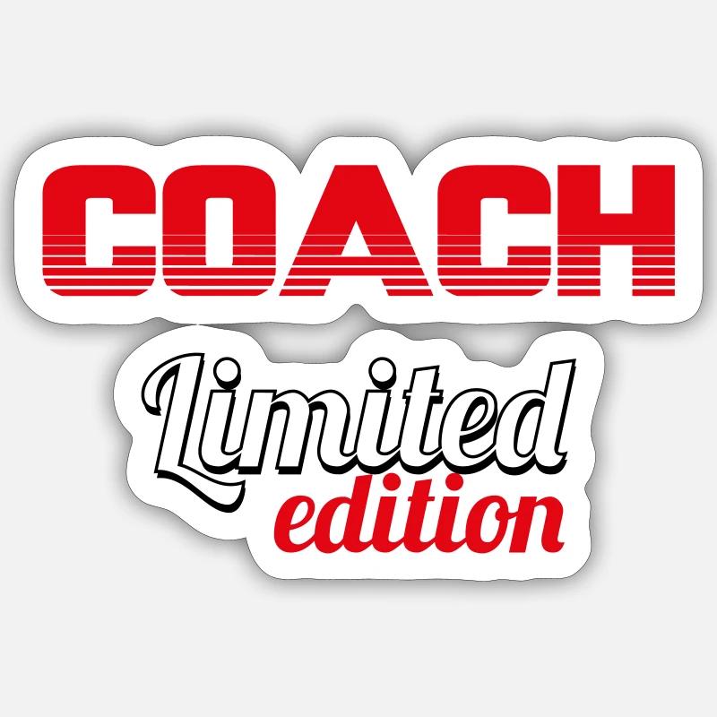 COACH LIMITED EDITION - Sticker taille S (10 x 10 cm) - blanc mat