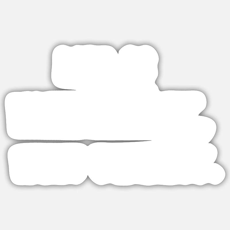 Mir is wurscht - Sticker Größe S (10 x 10 cm) - Mattweiß