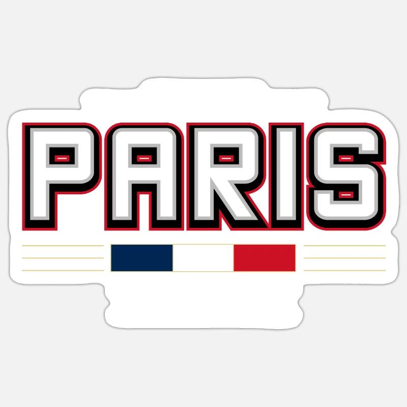 Paris - Sticker Größe S (10 x 10 cm) - Mattweiß