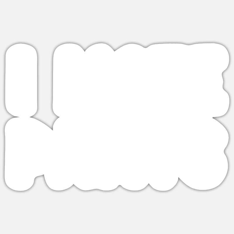 I Hate Pants - Sticker size S (10 x 10 cm) - white matte