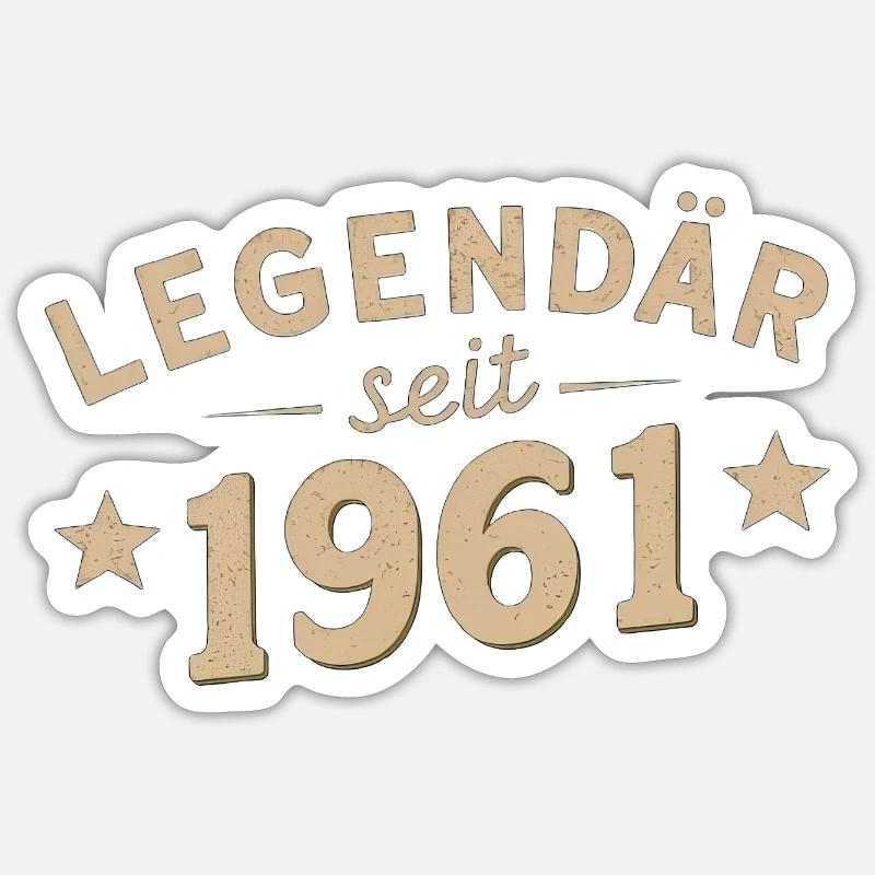 Legendary since 1961 - Sticker size S (10 x 10 cm) - white matte