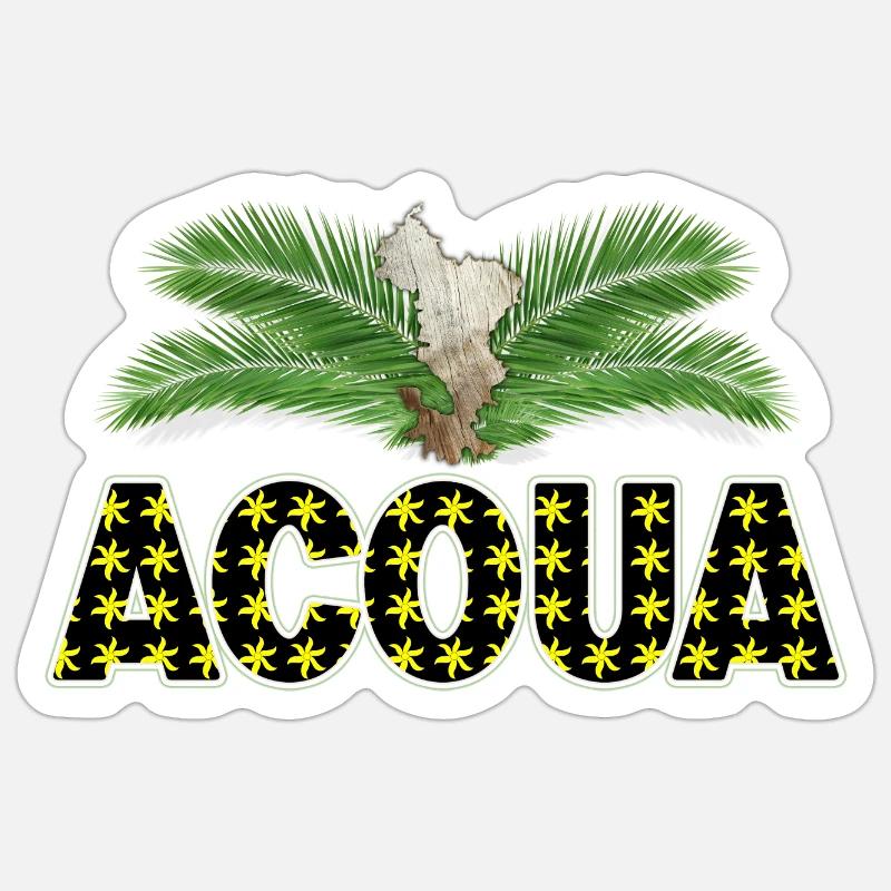ACOUA - Sticker Größe S (10 x 10 cm) - Mattweiß