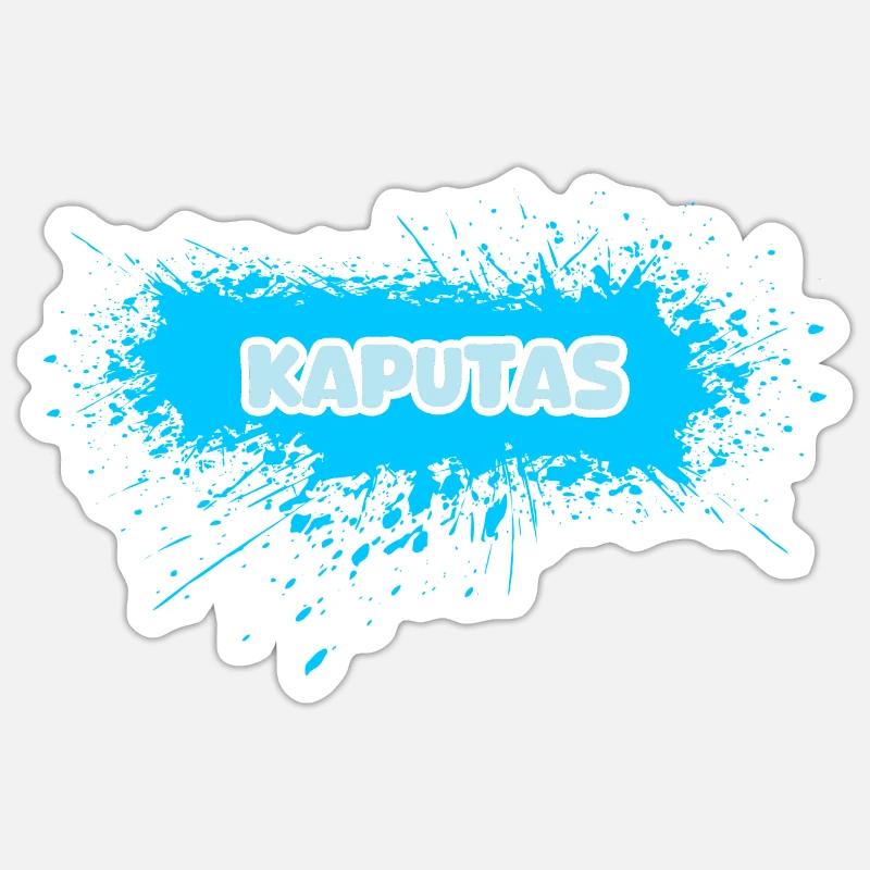 Kaputas - Sticker taille S (10 x 10 cm) - blanc mat