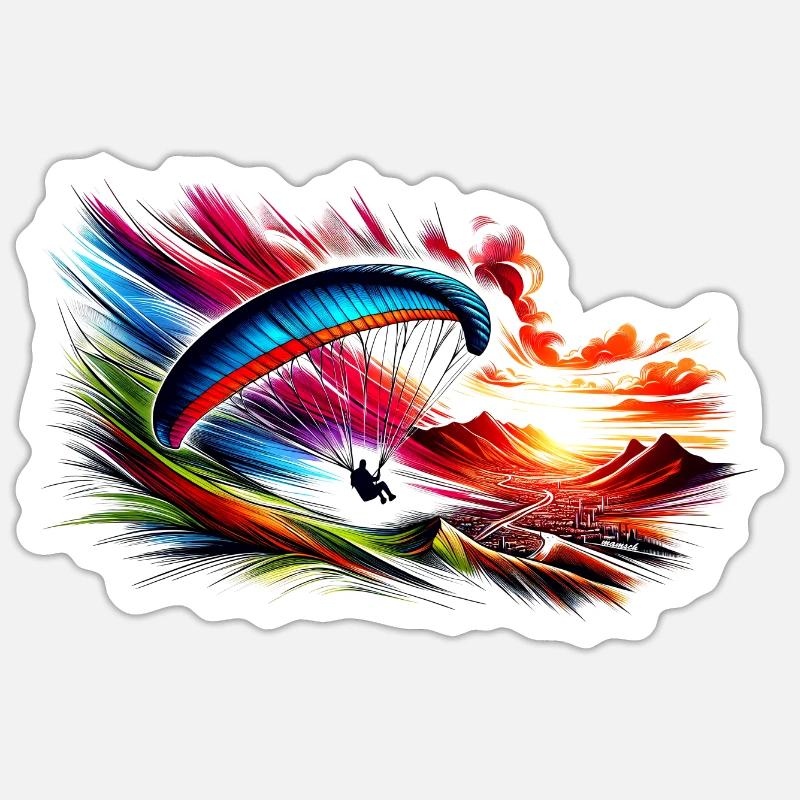 Paragleiter Sticker Größe S (10 x 10 cm)