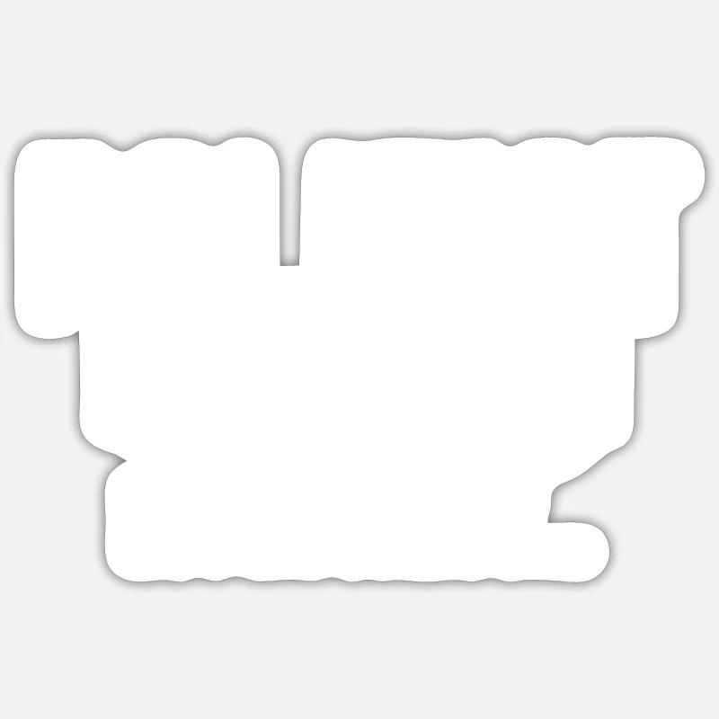 Policeman In Progress - Sticker size S (10 x 10 cm) - white matte