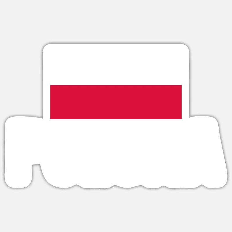 Pole Poland - Sticker size S (10 x 10 cm) - white matte