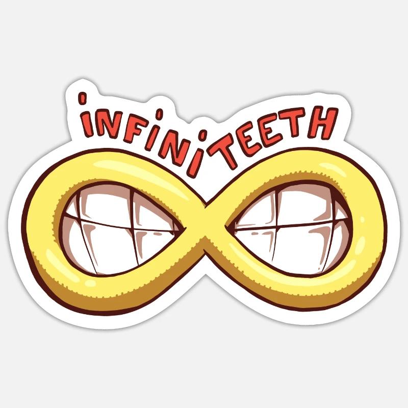 InfiniTeeth Sticker taille S (10 x 10 cm)
