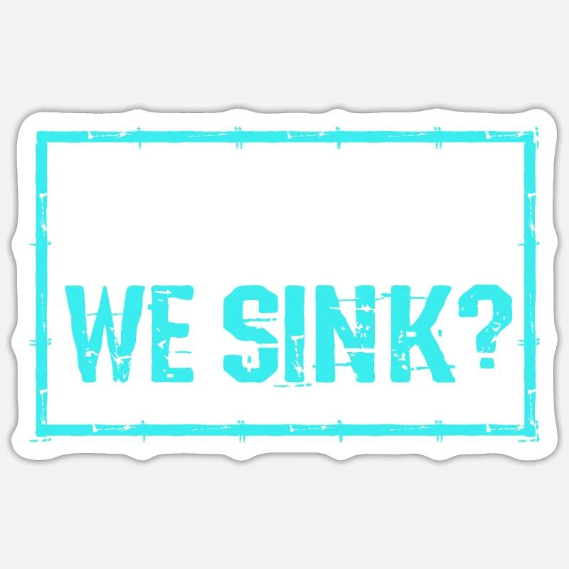 Pontonboot Boot Boote - Sticker Größe S (10 x 10 cm) - Mattweiß