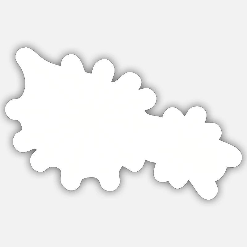 spinne spinnennetz - Sticker Größe S (10 x 10 cm) - Mattweiß