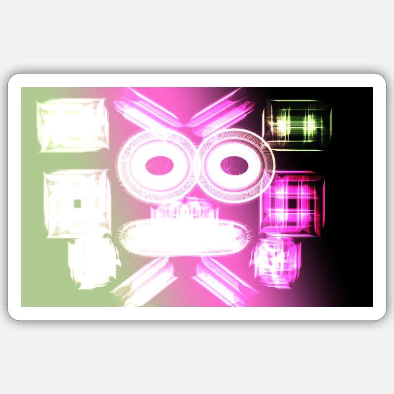 Figure/pattern - Sticker size S (10 x 10 cm) - white matte