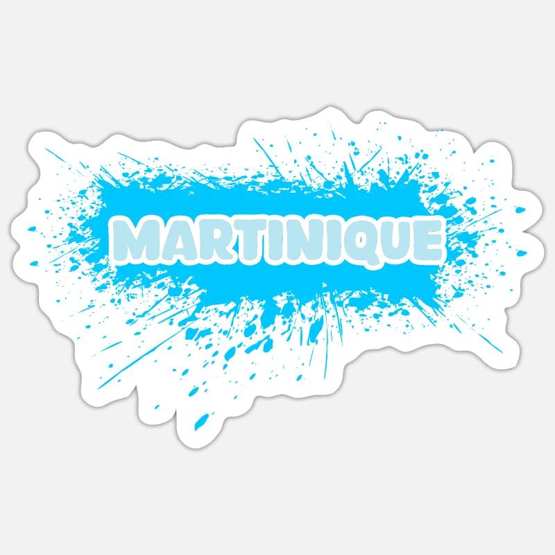 Gift for Martinique - Sticker size S (10 x 10 cm) - white matte