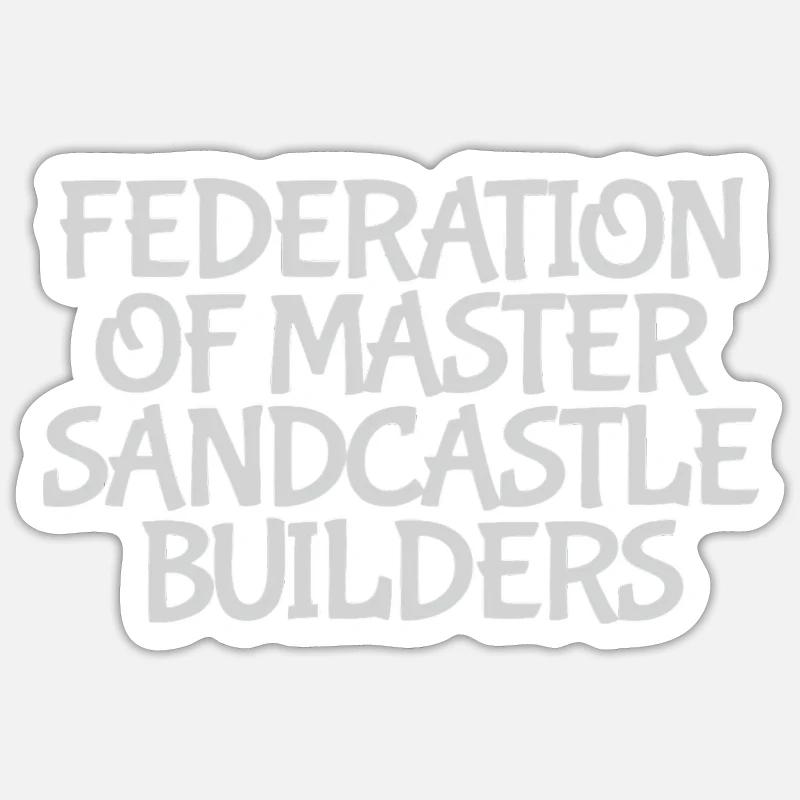Maîtres constructeurs de châteaux de sable – pour les petits constructeurs Sticker taille S (10 x 10 cm)