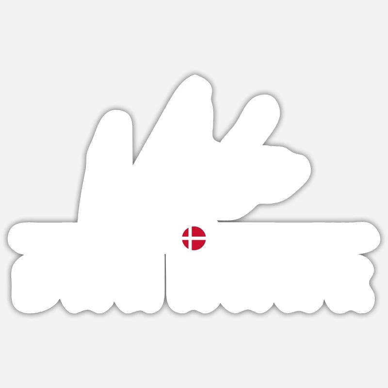Dänemark - Vejle - Danmark - Denmark - Sticker size S (10 x 10 cm) - white matte