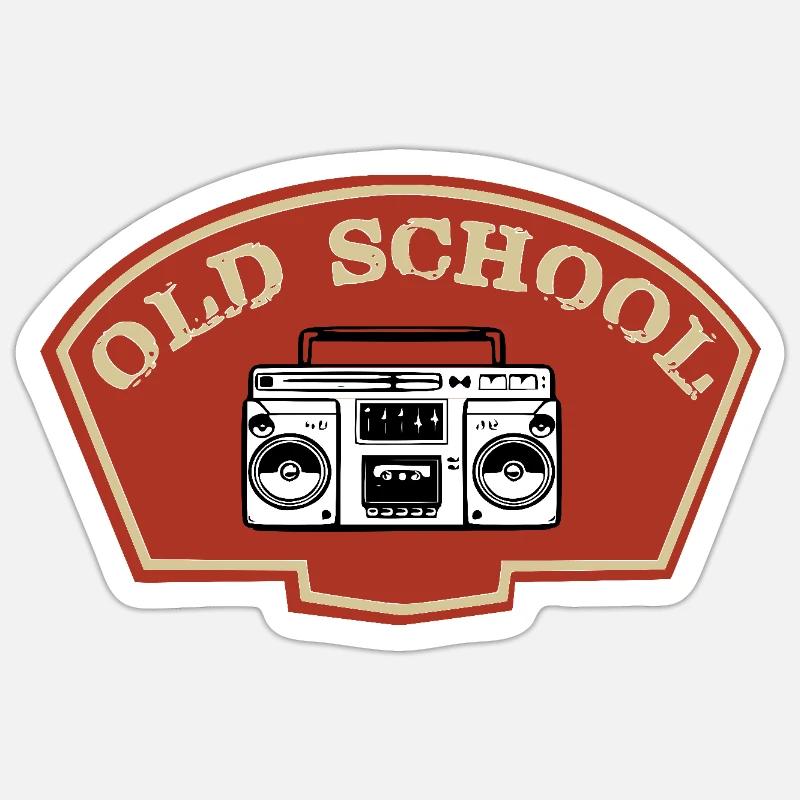 Alte Schule Sticker Größe S (10 x 10 cm)