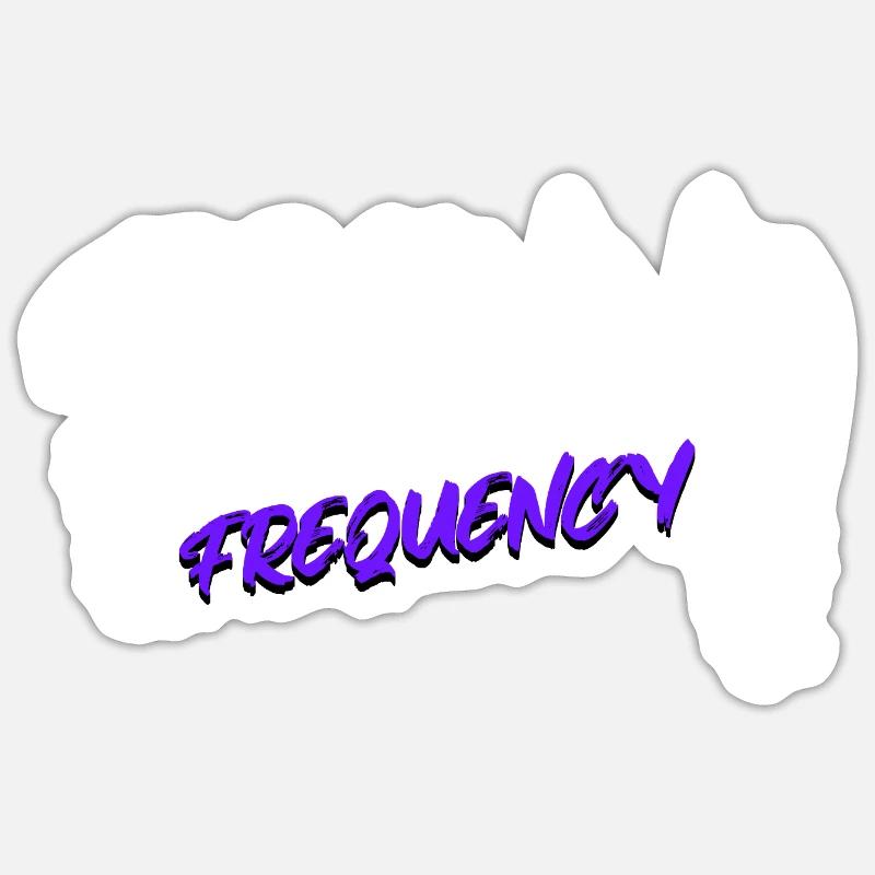 Techno - Sticker size S (10 x 10 cm) - white matte