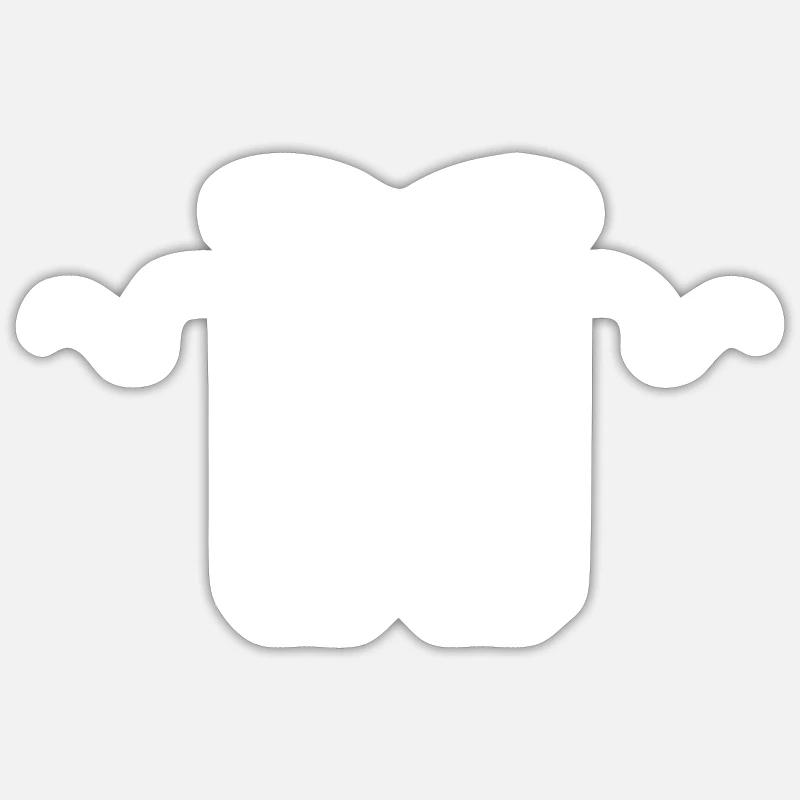 Numéro 9 noeud - 9e anniversaire - Sticker taille S (10 x 10 cm) - blanc mat