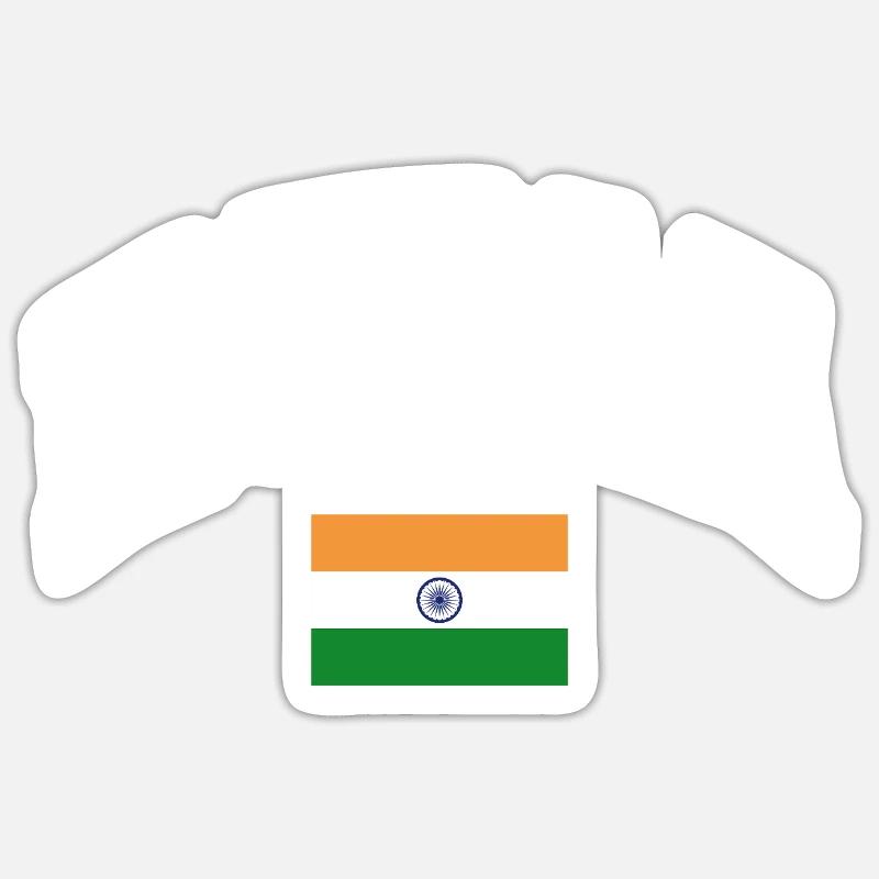 Drapeau de l’Inde Sticker taille S (10 x 10 cm)