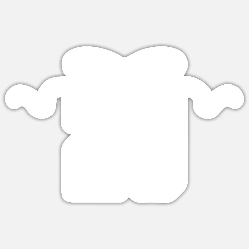 Numéro 20 noeud - 20e anniversaire - Sticker taille S (10 x 10 cm) - blanc mat