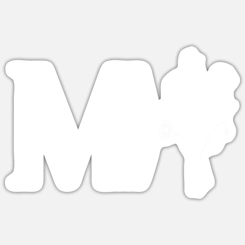 Minimalist flowers - Sticker size S (10 x 10 cm) - white matte