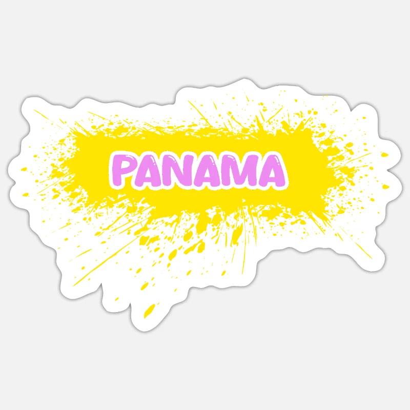 Sonne Panama - Sticker Größe S (10 x 10 cm) - Mattweiß