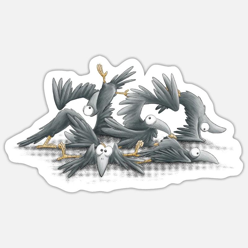 Acrobatics Stretching Ravens Workout Crows Sticker size S (10 x 10 cm)