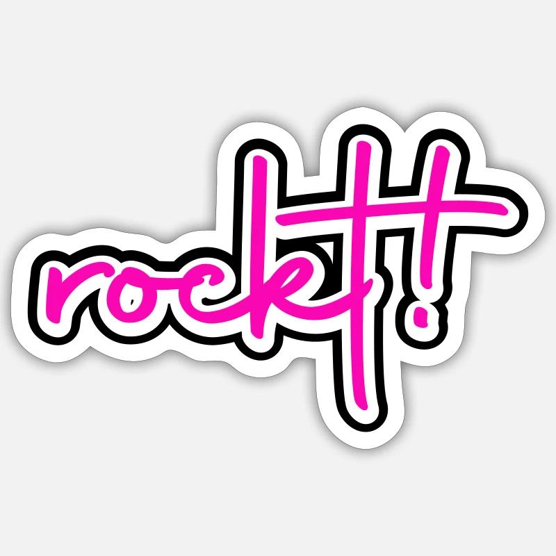 rockt Sticker Größe S (10 x 10 cm)