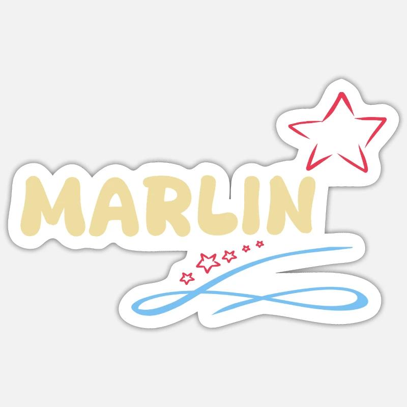 Marlin as a gift - Sticker size S (10 x 10 cm) - white matte