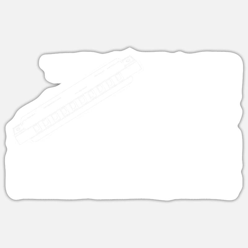 Harmonica Harmonica - Sticker size S (10 x 10 cm) - white matte