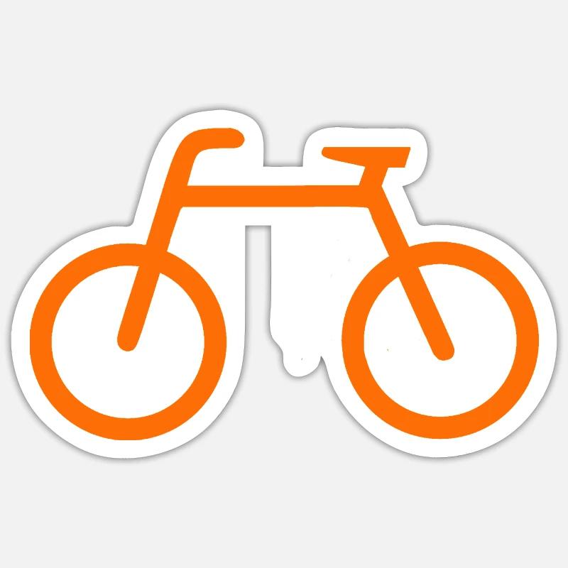 Bicycle - Sticker size S (10 x 10 cm) - white matte