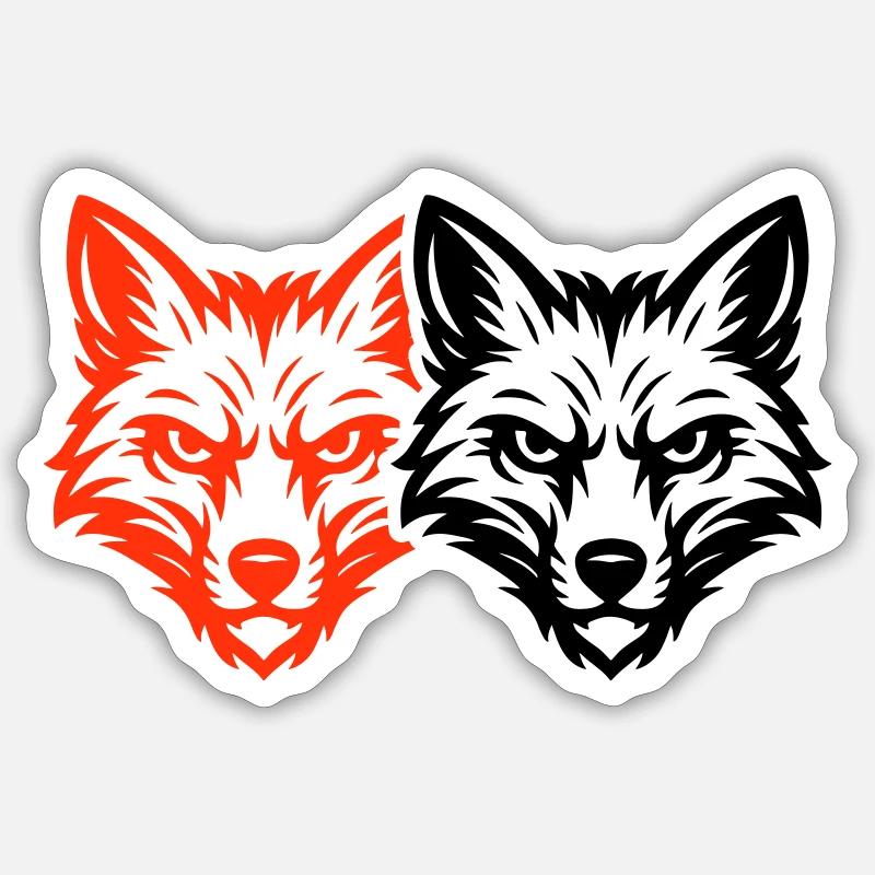 Fox Head Team Sticker size S (10 x 10 cm)