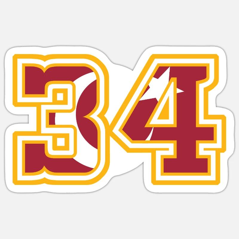 Istanbul - Sticker size S (10 x 10 cm) - white matte