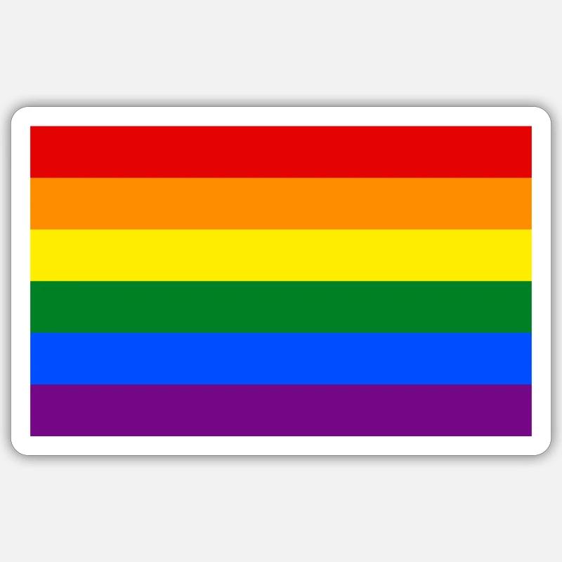 Pride Flag Sticker size S (10 x 10 cm)