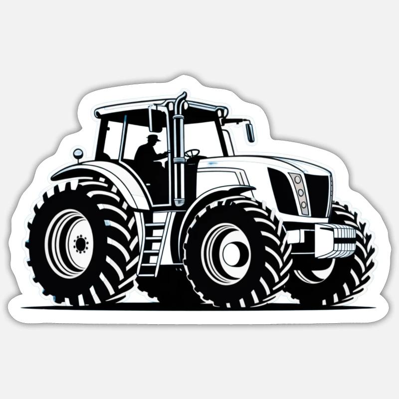 Traktor / Traktor / Traktor Sticker Größe S (10 x 10 cm)