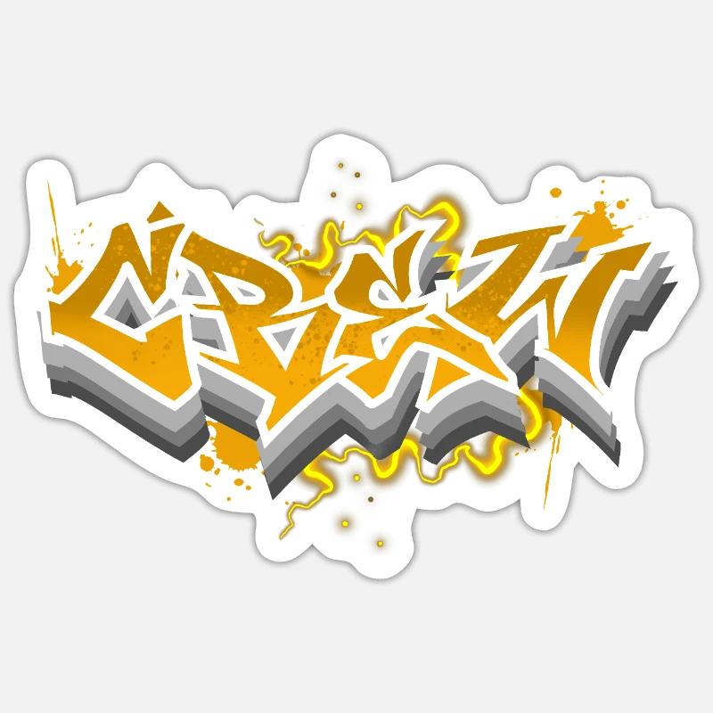 crew - Sticker size S (10 x 10 cm) - white matte