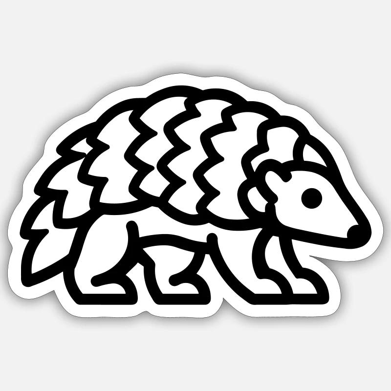 pangolin Sticker size S (10 x 10 cm)