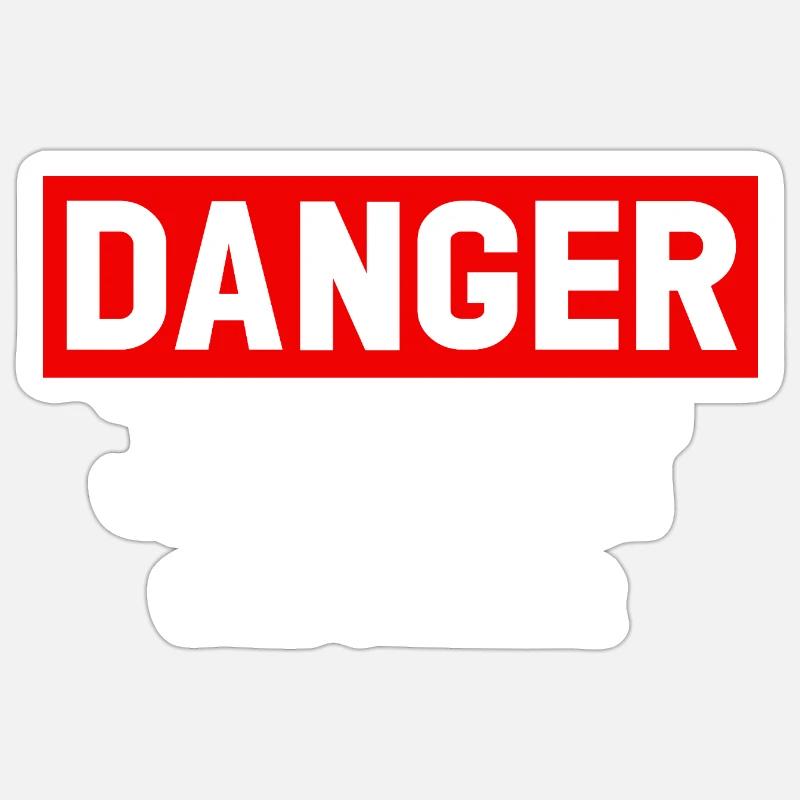 Danger Prout Without Warning - Sticker size S (10 x 10 cm) - white matte