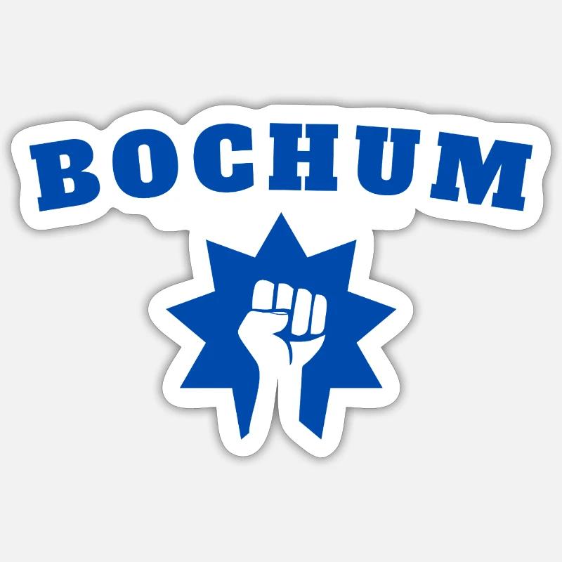 Bochum - Sticker taille S (10 x 10 cm) - blanc mat