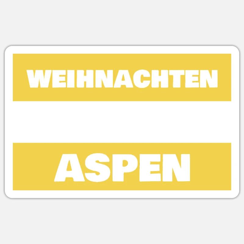 Gift for Aspen - Sticker size S (10 x 10 cm) - white matte