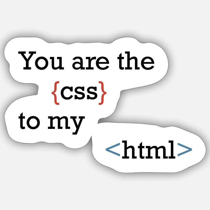 CodeSymbolism Curly and Angle Sticker size S (10 x 10 cm)