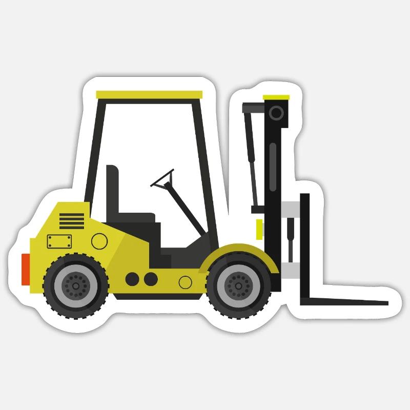 Forklift Sticker size S (10 x 10 cm)
