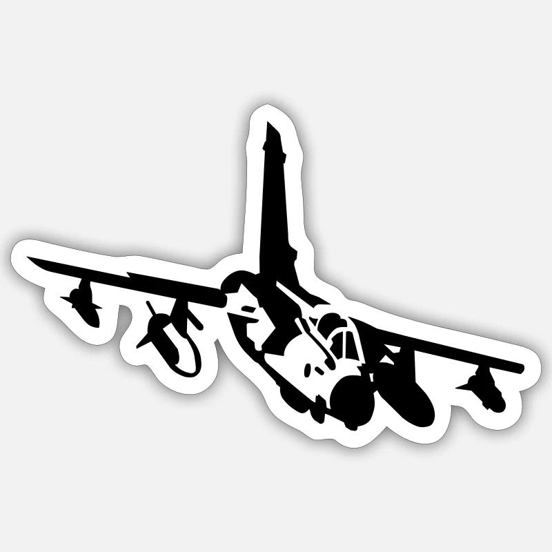 Tornade Jet - Sticker taille S (10 x 10 cm) - blanc mat