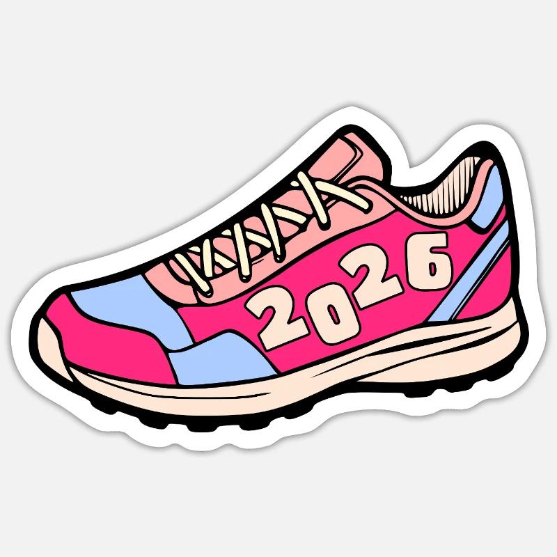 EN 2026 - Sticker taille S (10 x 10 cm) - blanc mat