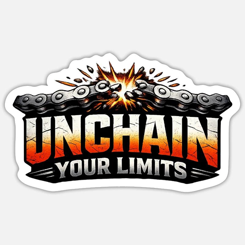 Déclaration de vélo Déchaîner vos limites Sticker taille S (10 x 10 cm)