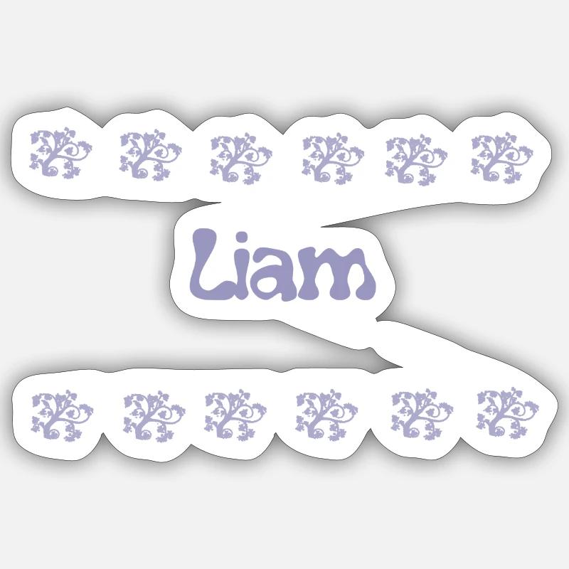 Liam Lavender Bubbles Sticker size S (10 x 10 cm)