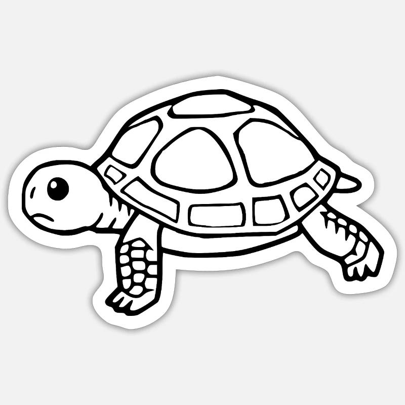 Turtle Turtles - Sticker size S (10 x 10 cm) - white matte
