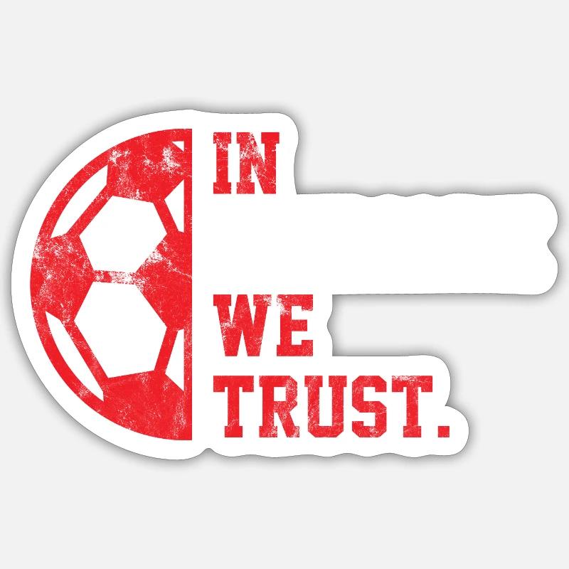 In Denmark we trust - Sticker size S (10 x 10 cm) - white matte