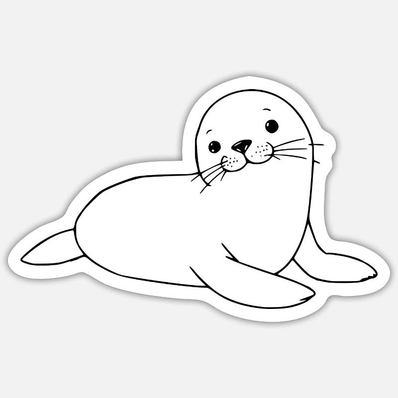 Scellage scellant scellement - Sticker taille S (10 x 10 cm) - blanc mat
