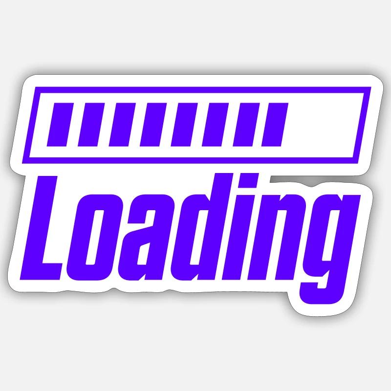 Loading bar motif Sticker size S (10 x 10 cm)