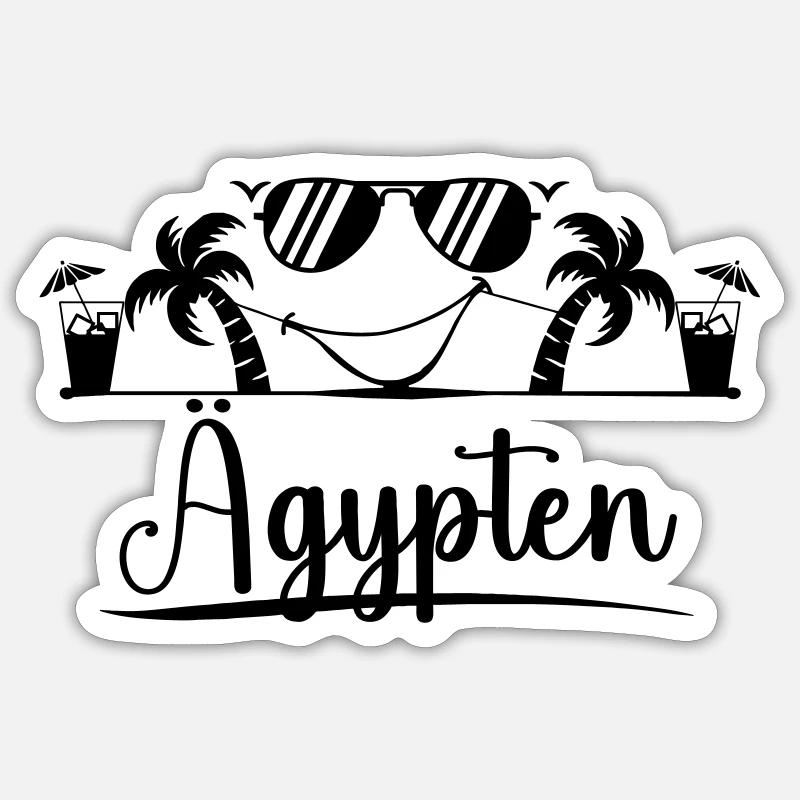 Aeggpten - Sticker size S (10 x 10 cm) - white matte